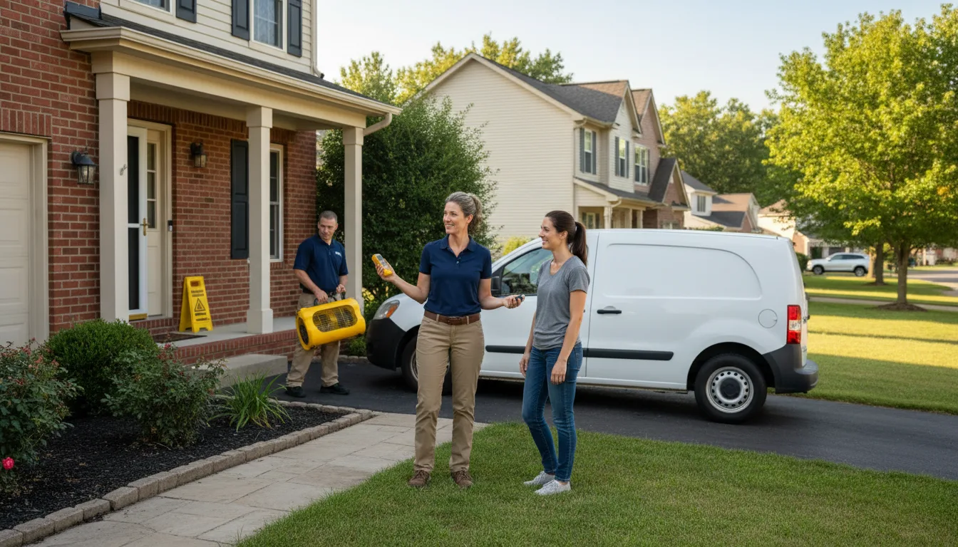Residential water damage restoration in Gladstone, NM
